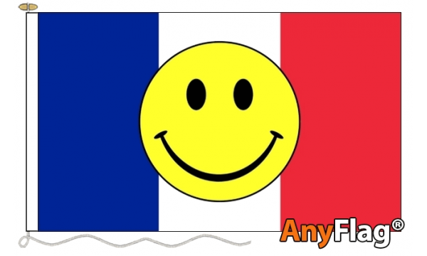France Smiley Face Custom Printed AnyFlag®